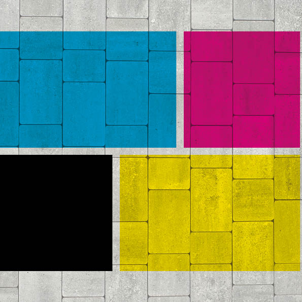 straatprint wit full colour